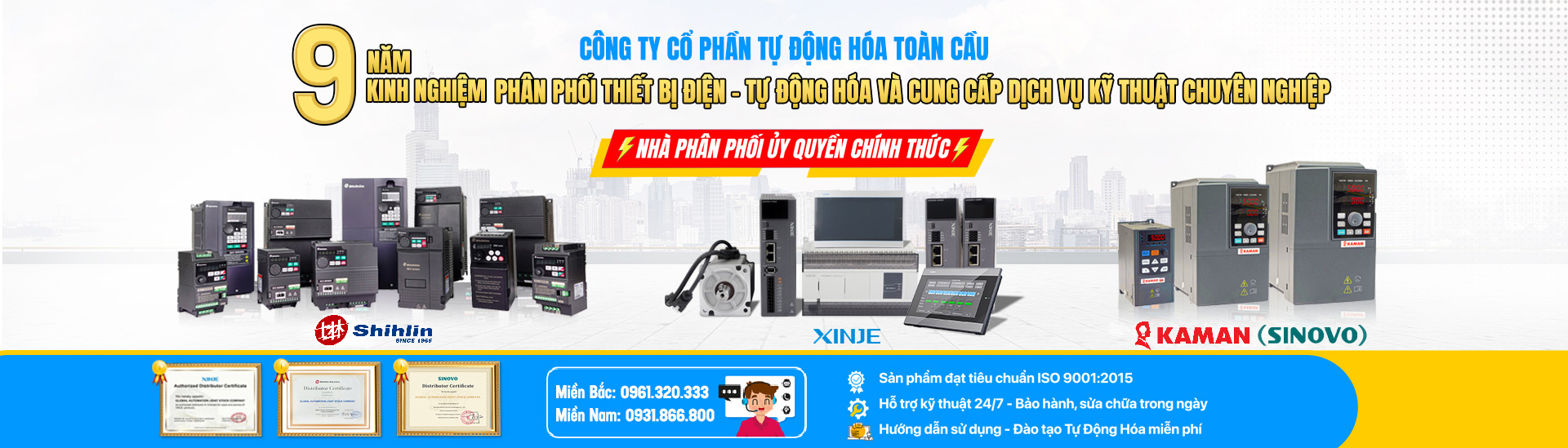 Nhà phân phối Shihlin, Xinje, KAMAN tại Việt Nam